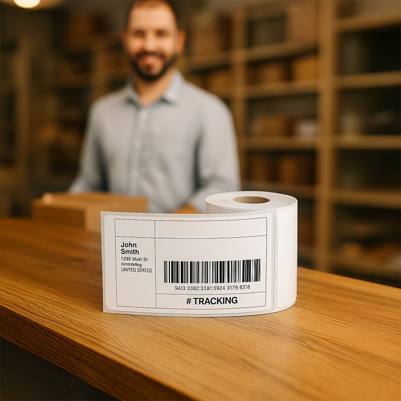 4" x 6" Direct Thermal Labels - 250 Labels/Roll - 4 Rolls/Case