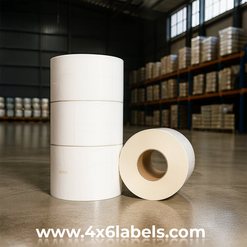 4" x 6" Direct Thermal Labels - 1,000 Labels/Roll - 4 Rolls/Case