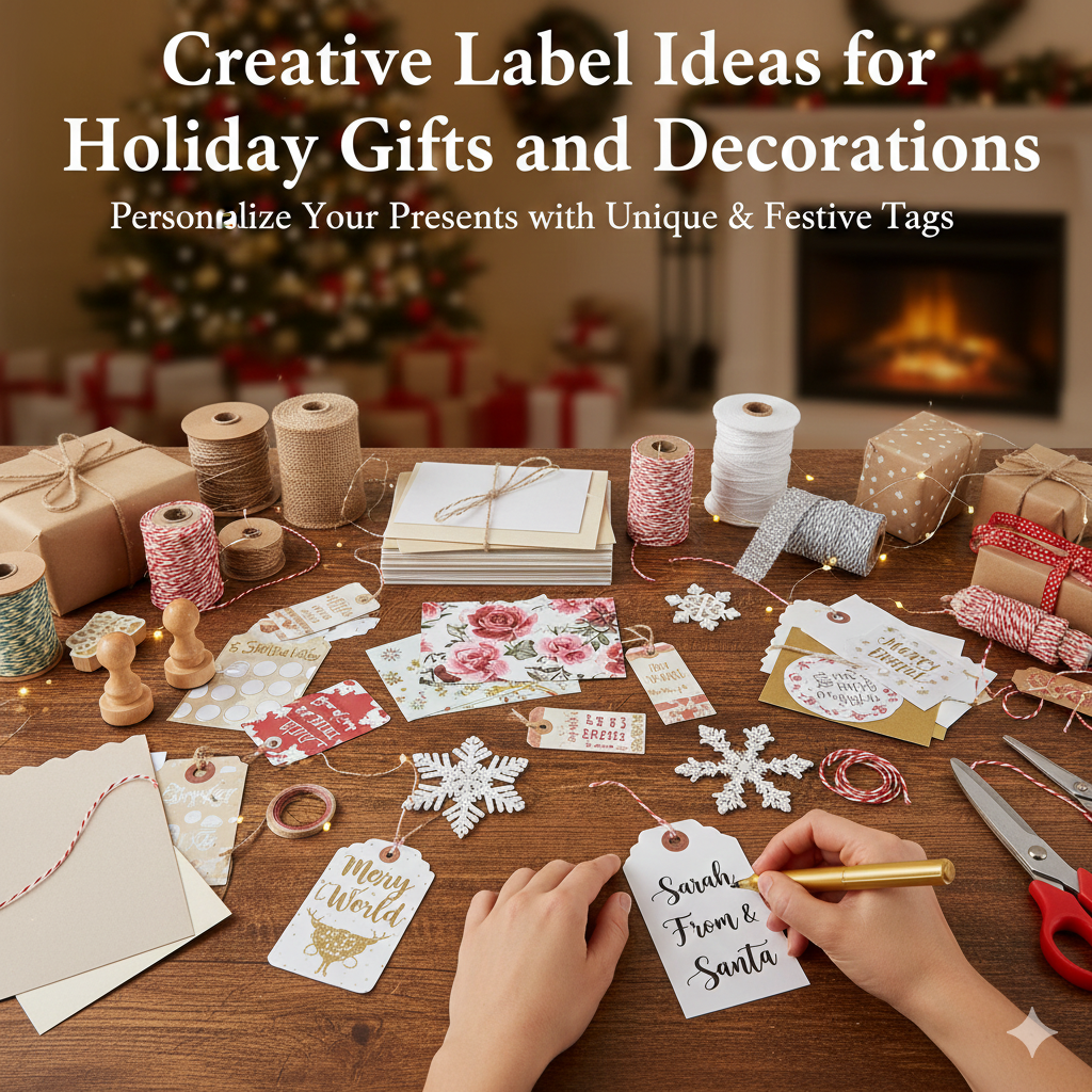 Creative Label Ideas for Holiday Gifts and Decorations