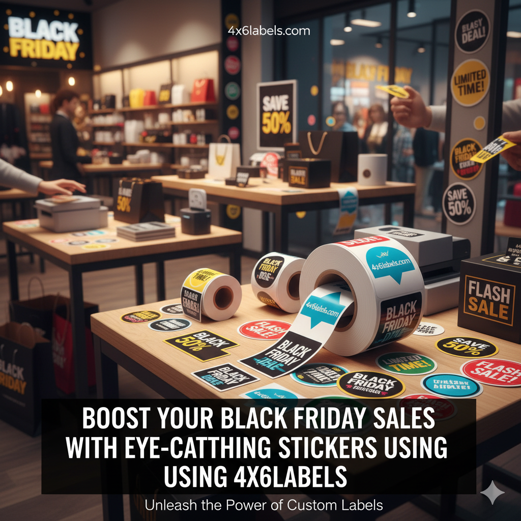 Boost Your Black Friday Sales with Eye Catching Stickers Using 4x6labels