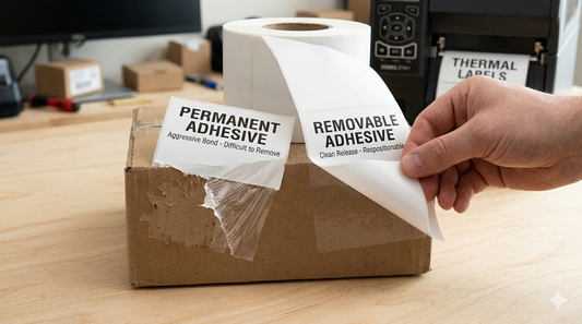 Permanent vs. Removable Label Options for Your Business