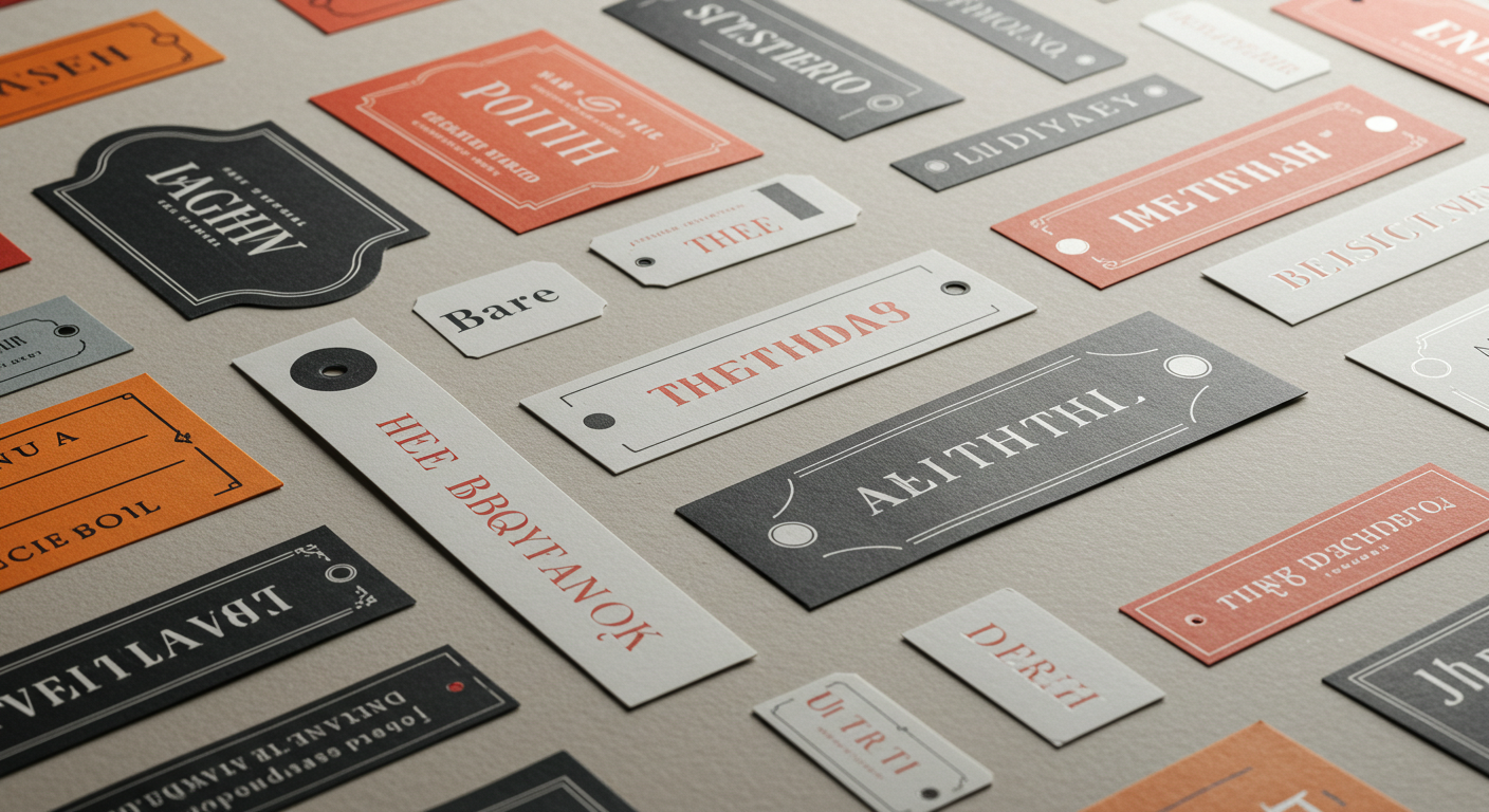 Top Fonts & Colours for Premium Label Printing