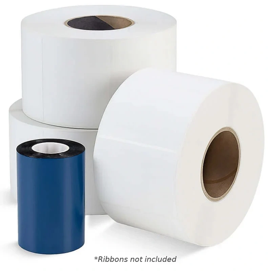 4" x 6" Thermal Transfer Labels- 1,000 Labels/Roll - 4,000 Labels/Case