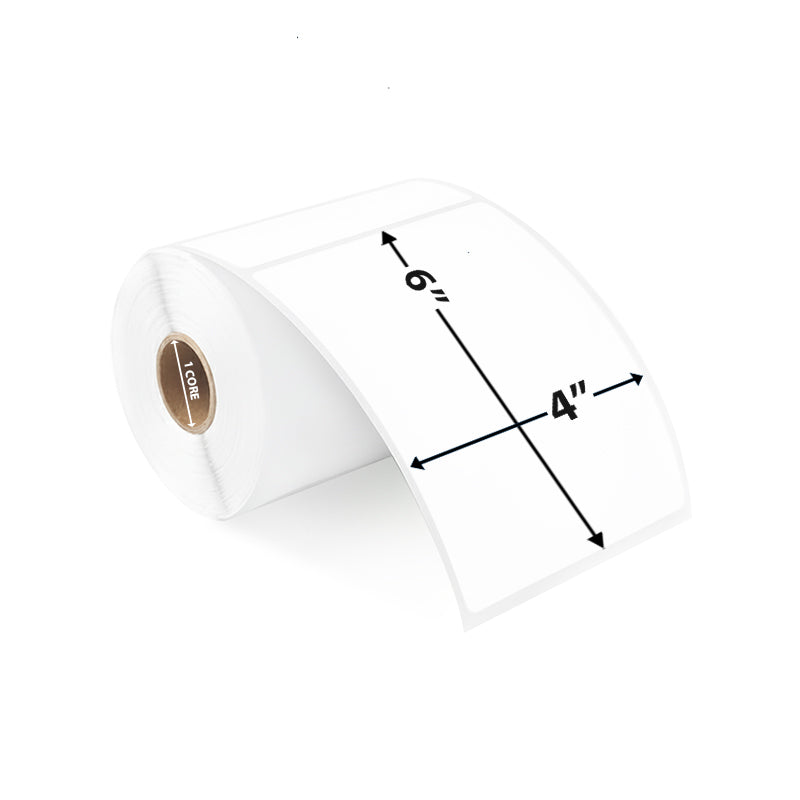 4" x 6" Direct Thermal Labels - 250 Labels/Roll - 16 Rolls/Case
