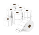 2" x 1" Direct Thermal Labels - 1,300 Labels/Roll - 12 Rolls/Case