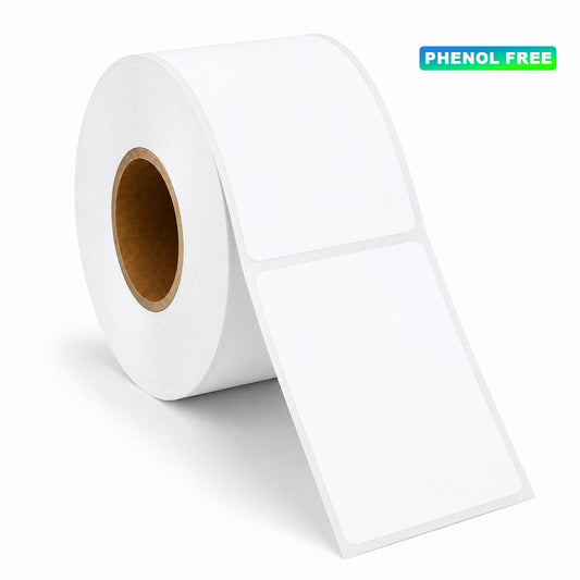 4" x 6" Direct Thermal Labels (Phenol-Free, BPA & BPS Free) – 1,000 Labels/Roll – 4 Rolls/Case