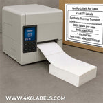 4” x 6” Synthetic Thermal Transfer Labels Matte Polyolefin Material, Ultra Durable) 3,600 labels/case