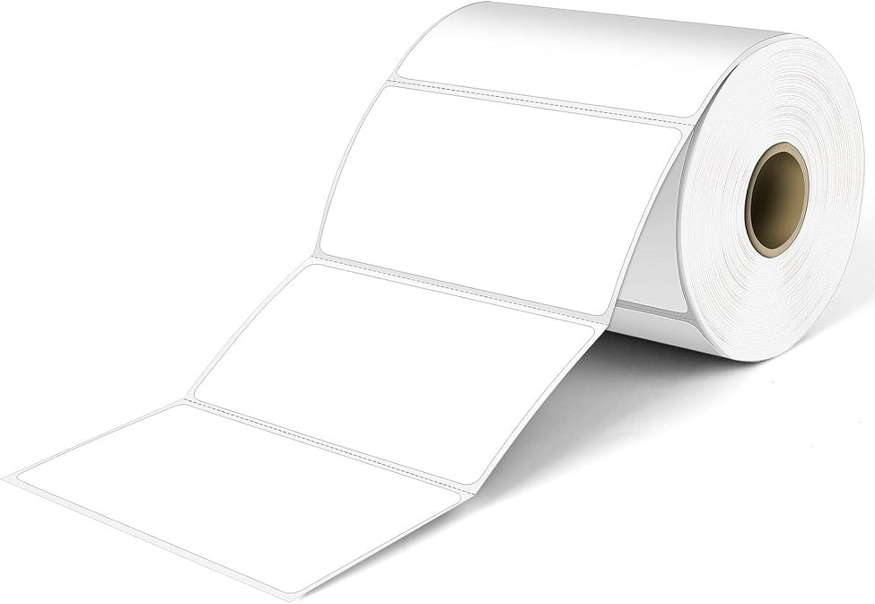 4" x 2" Direct Thermal Labels - 750 Labels/Roll - 10 Rolls/Case