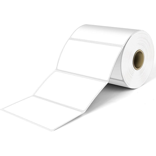 4" x 2" Direct Thermal Labels - 750 Labels/Roll - 10 Rolls/Case