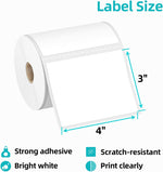 4" x 3" Direct Thermal Labels - 485 Labels/Roll - 16 Rolls/Case