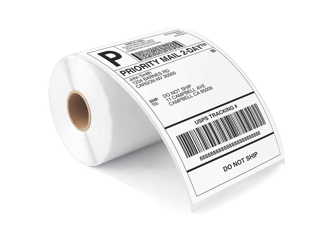 4" x 6" Direct Thermal Labels - 250 Labels/Roll - 4 Rolls/Case