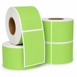 4" x 6" Green Direct Thermal Labels - 1,000 Labels/Roll - 4 Rolls/Case