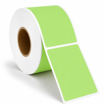 4" x 6" Green Direct Thermal Labels - 1,000 Labels/Roll - 4 Rolls/Case