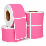 4" x 6" Pink Direct Thermal Labels - 1,000 Labels/Roll - 4 Rolls/Case