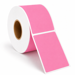4" x 6" Pink Direct Thermal Labels - 1,000 Labels/Roll - 4 Rolls/Case