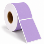 4" x 6" Purple Direct Thermal Labels - 1,000 Labels/Roll - 4 Rolls/Case
