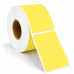 4" x 6" Yellow Direct Thermal Labels - 1,000 Labels/Roll - 4 Rolls/Case