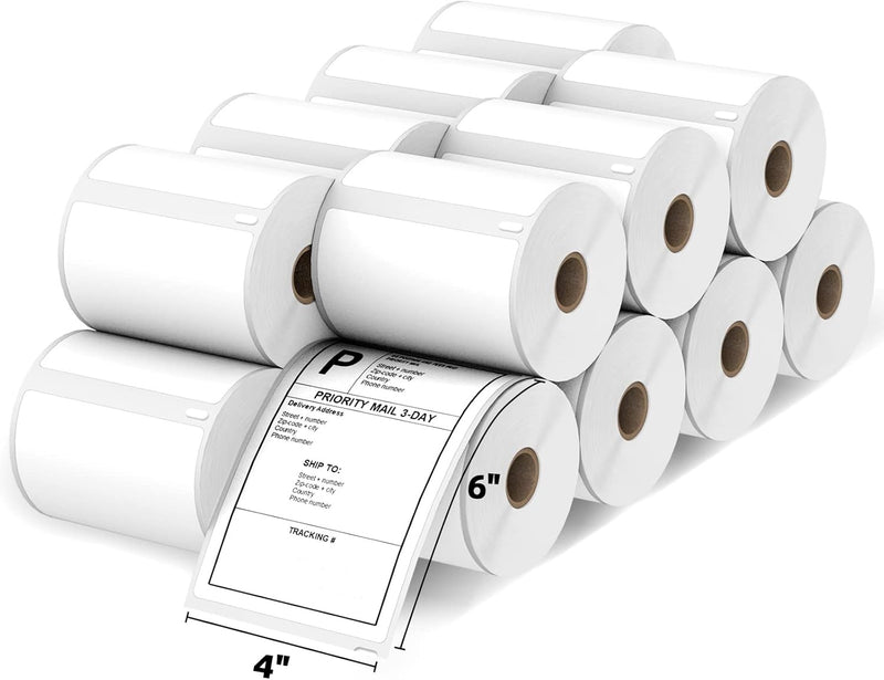 4" x 6" Direct Thermal Shipping Labels for Dymo- 220 Labels/Roll - 16 Rolls/Case, DYMO 4XL Labels
