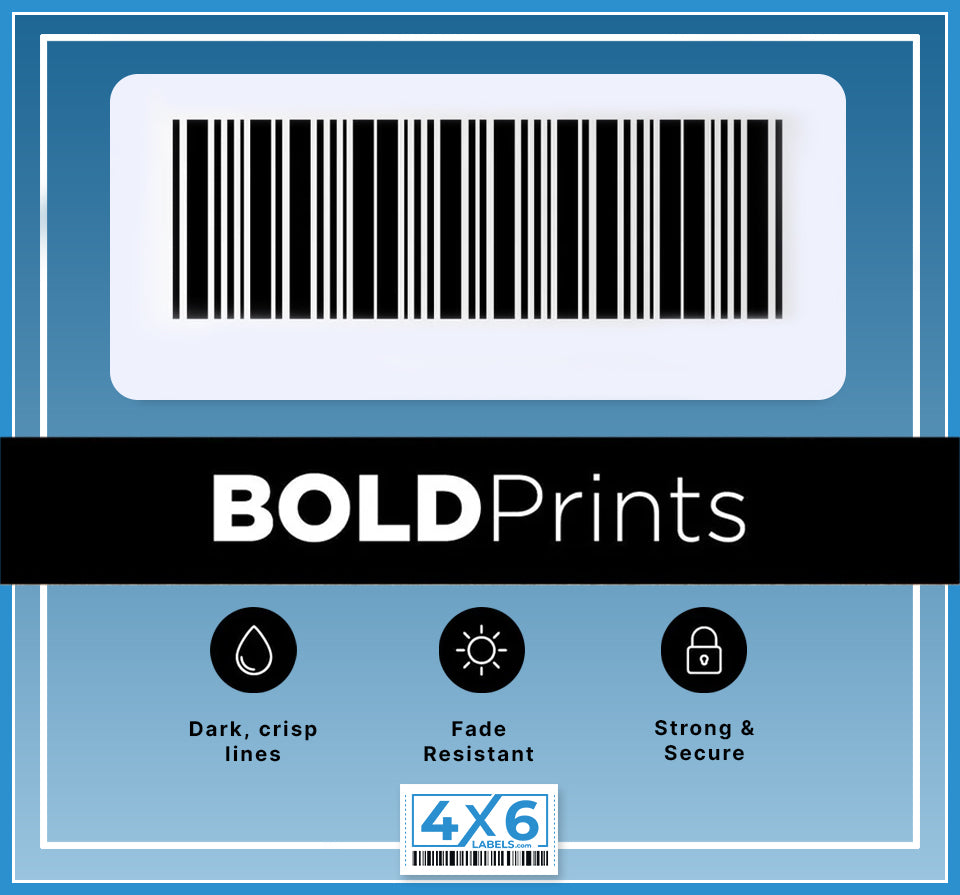 4" x 6" Thermal Transfer Labels- Fanfold - 4,000 labels/case - 4x6Labels