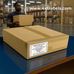 4" x 6" Direct Thermal Labels - 1,000 Labels/Roll - 4 Rolls/Case