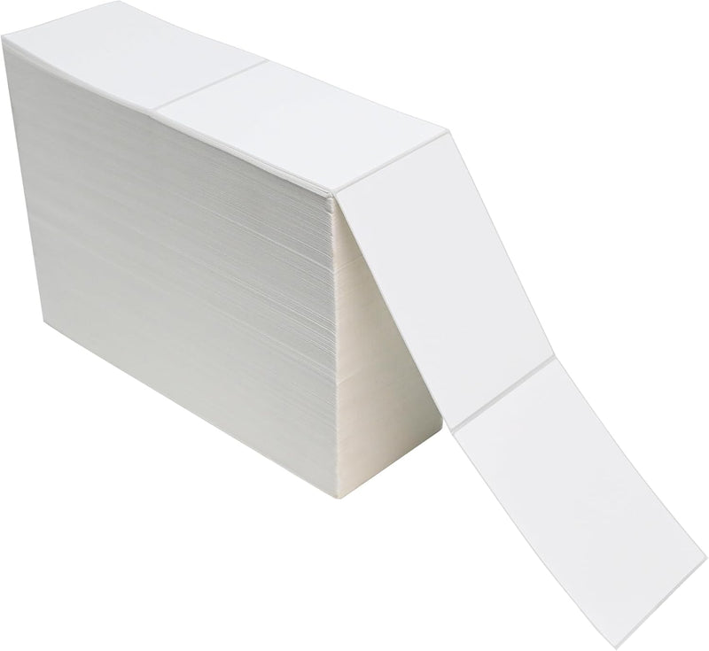 4" x 6" — Fanfold Inkjet Label — 1 stack/case — 2,000/stack — Matte Paper