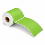 4" x 6" Green Direct Thermal Labels - 250 Labels/Roll - 24 Rolls/Case