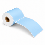 4" x 6" Blue Direct Thermal Labels - 250 Labels/Roll - 24 Rolls/Case