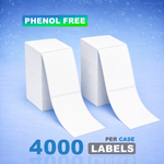 4" x 6" Direct Thermal Labels - BPA & BPS Free - Phenol Free - 4,000 Labels/Case