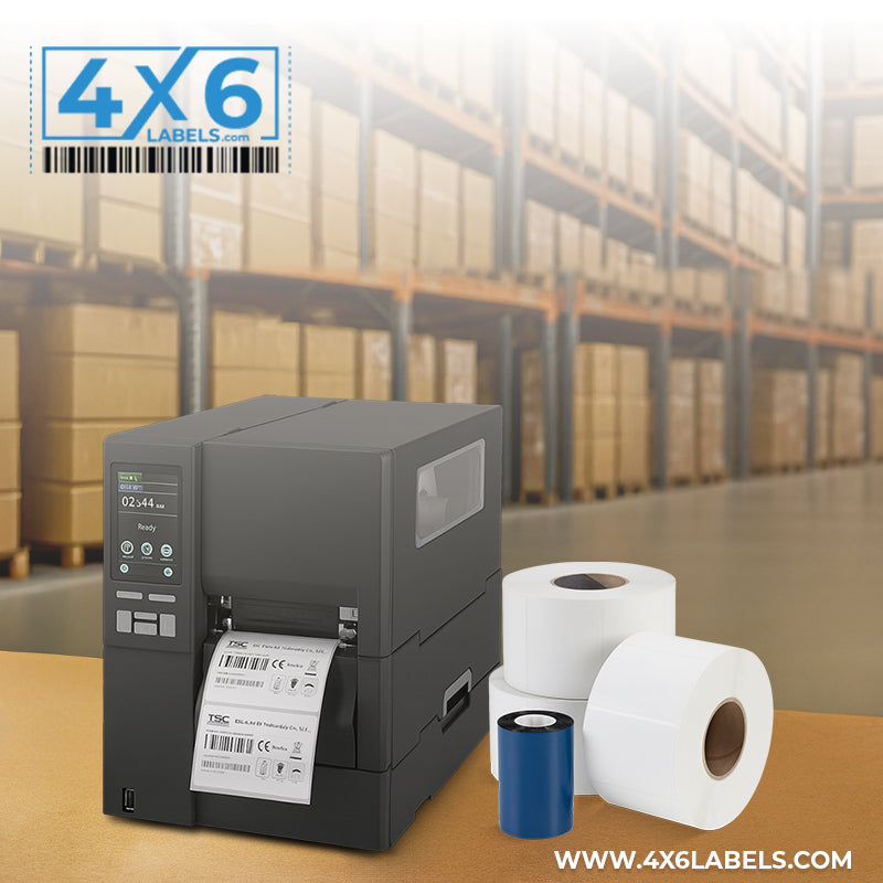 4" x 6" Thermal Transfer Labels- 1,000 Labels/Roll - 4,000 Labels/Case - 4x6Labels