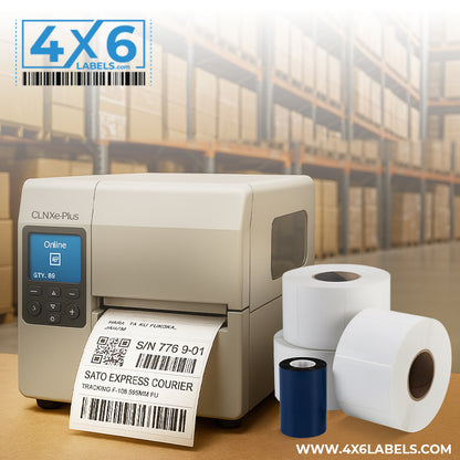 4" x 6" Thermal Transfer Labels- 1,000 Labels/Roll - 1,000 Labels/Case - 4x6Labels