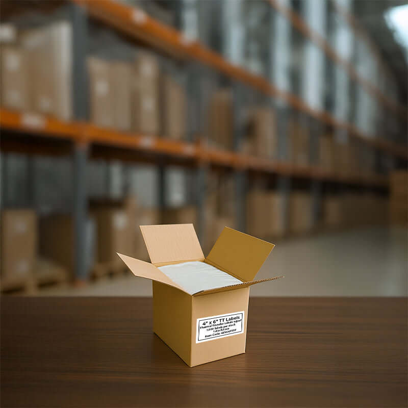 4" x 6" Thermal Transfer Labels- Fanfold - 1,000 labels/case - 4x6Labels