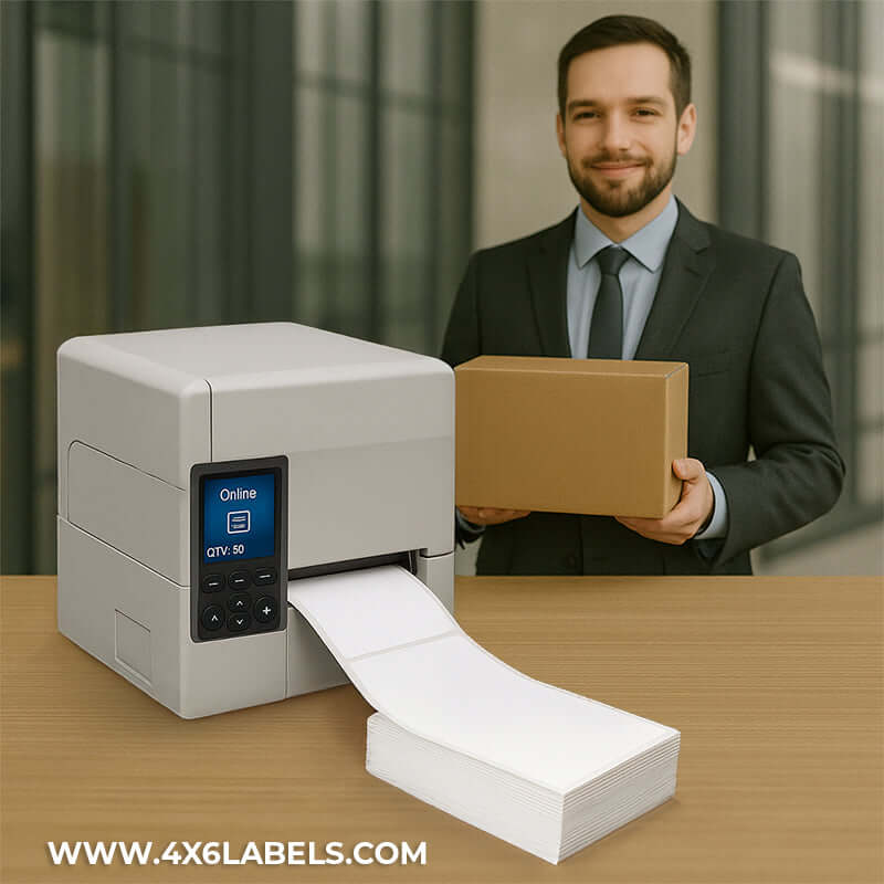 4" x 6" Thermal Transfer Labels- Fanfold - 1,000 labels/case - 4x6Labels