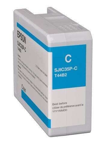 Epson SJIC35P(C) Ink Cartridge for Epson C6000/C6500 - Cyan - POSpaper.com
