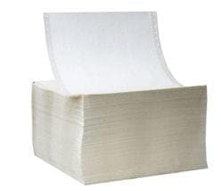 8.375" x 13.875" - Fanfolded Inkjet Label; 1 Stack/case; 1 Label/fold; 1,000 Labels/stack - Kimdura (GHS/BS5609 Certified) - POSpaper.com